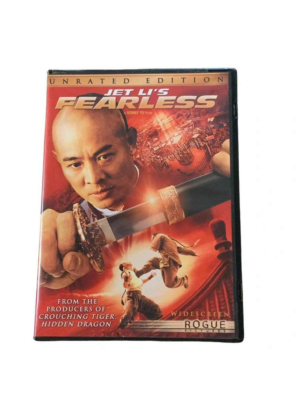 Jet Li's Fearless Unrated Widescreen DVD Action Martial Arts Special